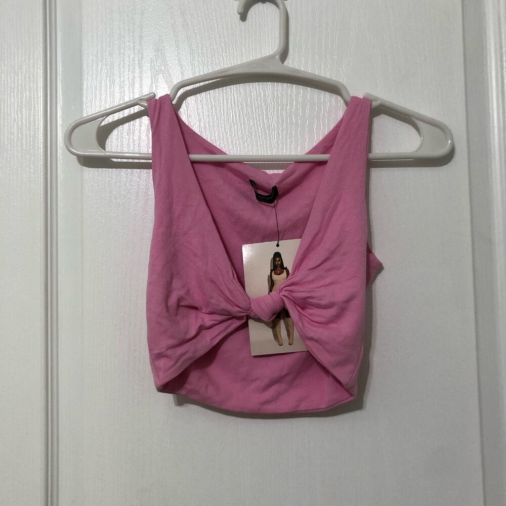 Naked Wardrobe Knot/Twist Front Crop Top and Maxi Skirt Set